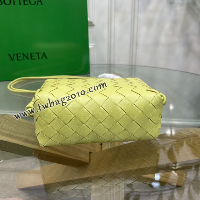 Bottega veneta高端女包 98090 寶緹嘉新款編織小方包 BV經典款編織小號肩背女包  gxz1316